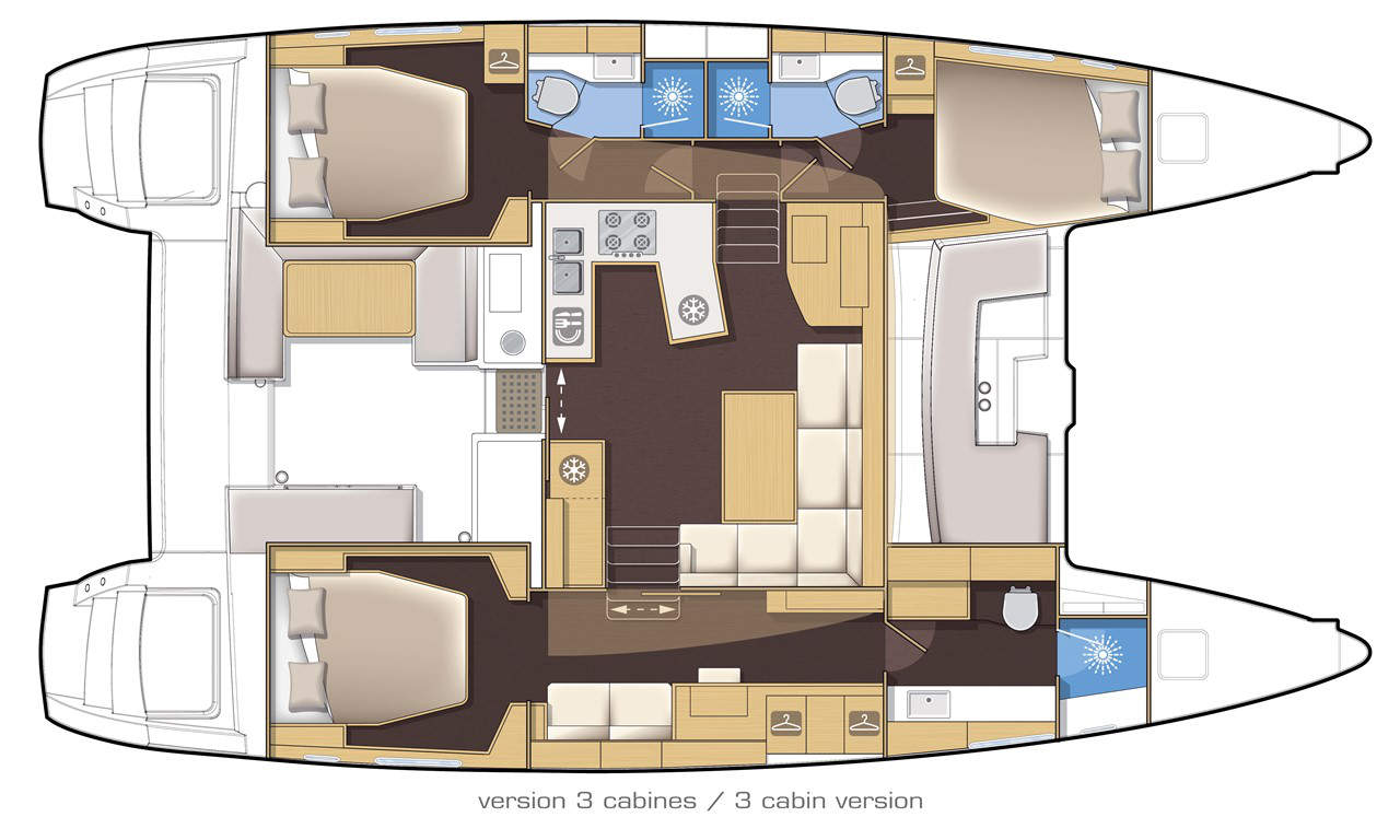 Plan du catamaran Maitai